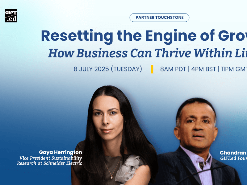 Webinar: Resetting the Engine of Growth: How Business Can Thrive Within Limits