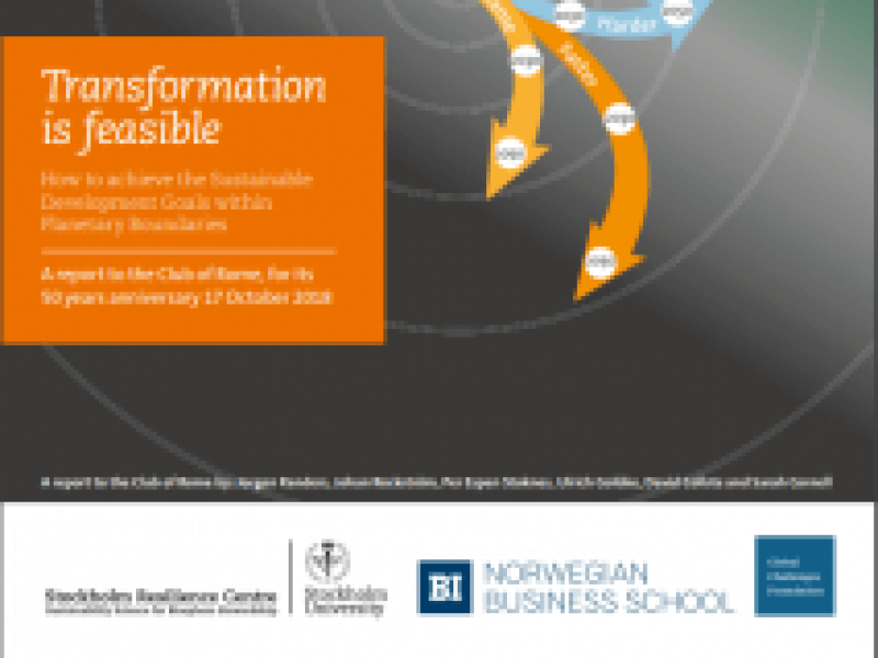 Transformation is Feasable: A New Report to the Club of Rome