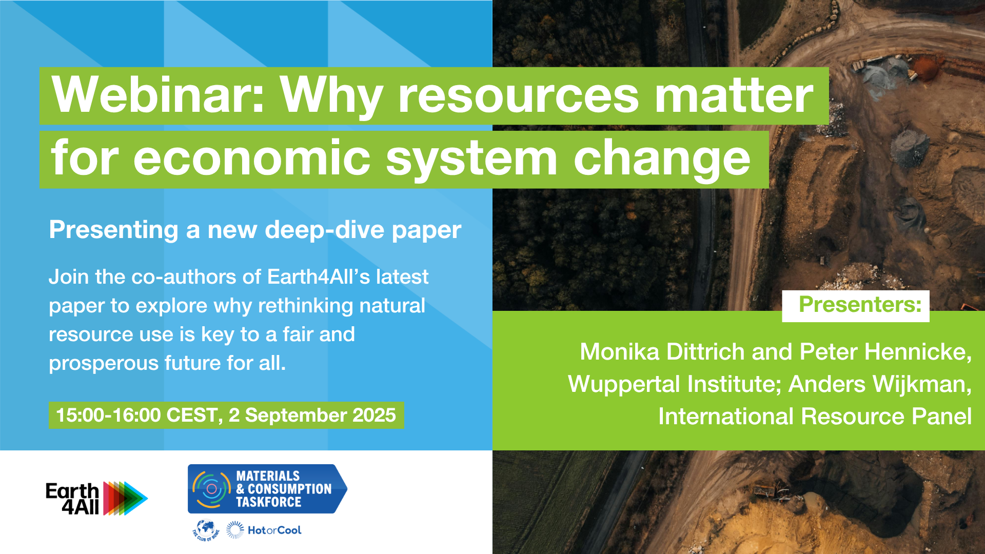 Circular economy: why resources matter for economic system change